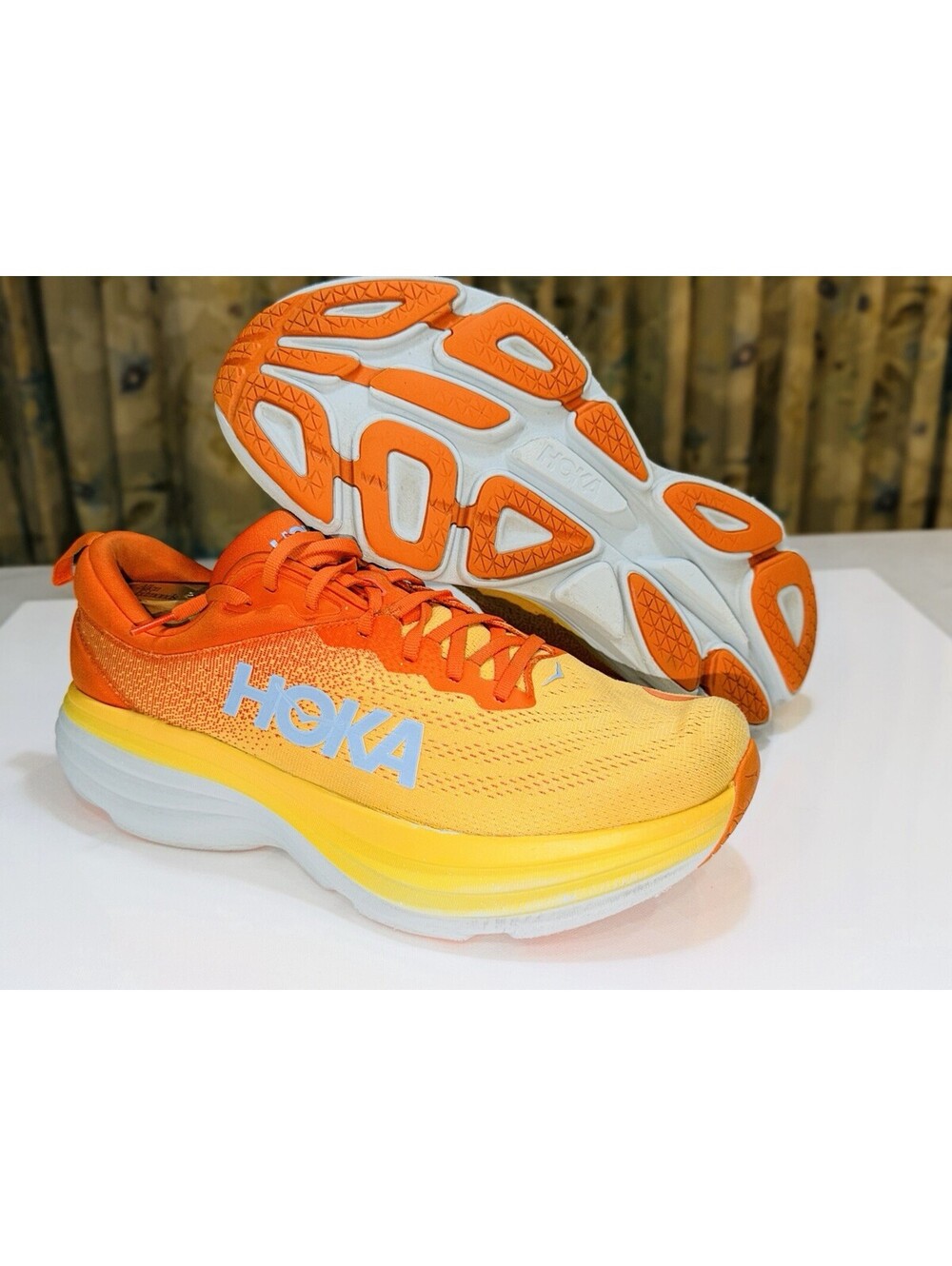 Size 12 - Hoka One One HOKA Bondi 8 Puffin's Bill Amber Yellow